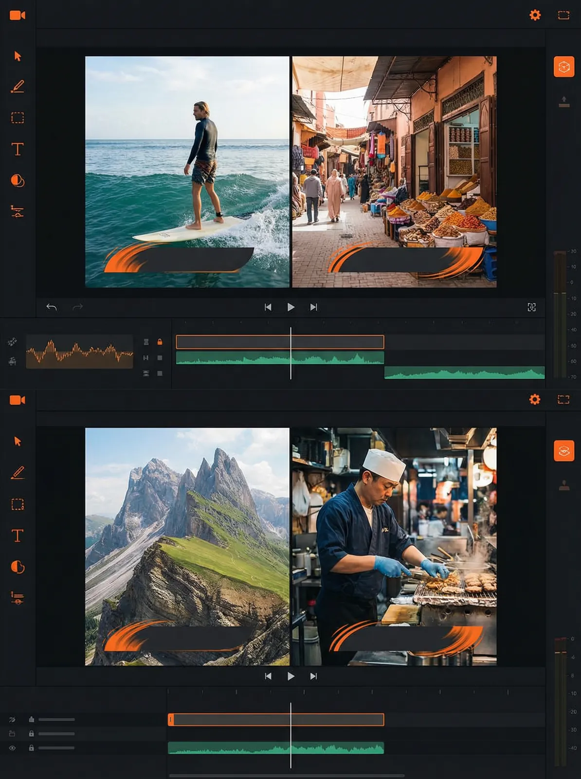 暗网影视最新原创与精选视频 Vlog开场模板设计